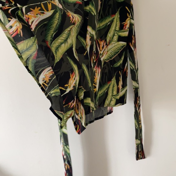 BCBGMAXAZRIA Tropical Print Romper - Picture 9 of 11